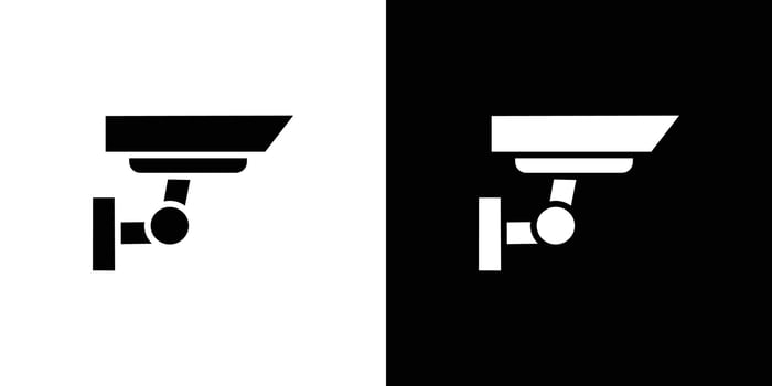 surveillance icon Flat art illustration in outline vector