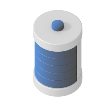 Battery full sign isometric style png
