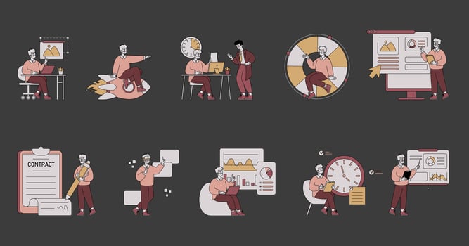Business People. Flat Illustration vector