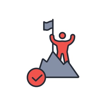 triumph icon. .Editable stroke.linear style sign for use web design,logo.Symbol illustration. vector