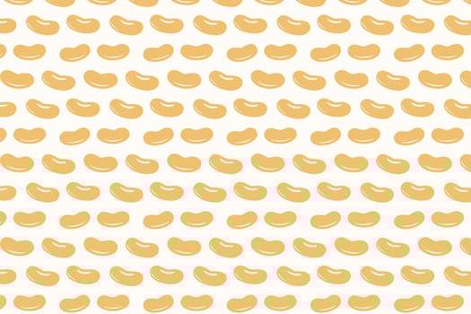 Beans pattern. Food background illustration. vector