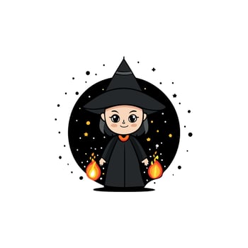 Halloween Witch . Fire embers particles over black background. Fire sparks background. Abstract dark glitter fire particles lights. vector