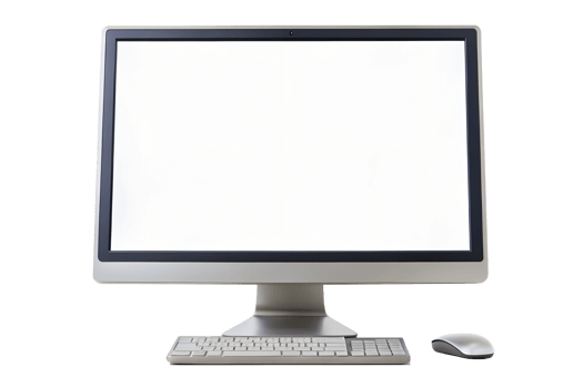 Blank Computer isolate on transparency background png