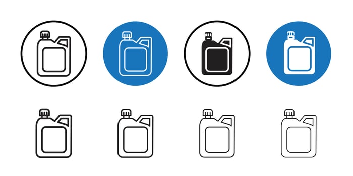 Oil can icon Thin line art collection vector