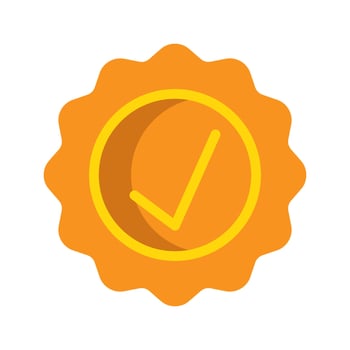 Official or award icons. with flat style, suitable for business, education and shop symbol logo illustration. vector