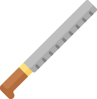 A knife on a white background vector