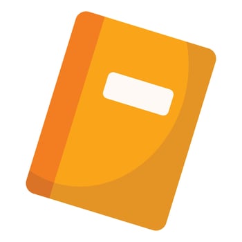 Realistic books illustration on a white vector