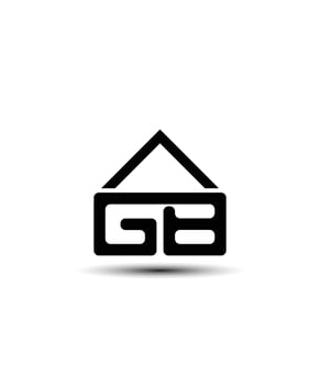 Gb real estate logo vector