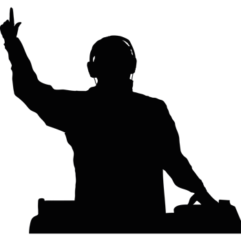dj silhouette entertainment png
