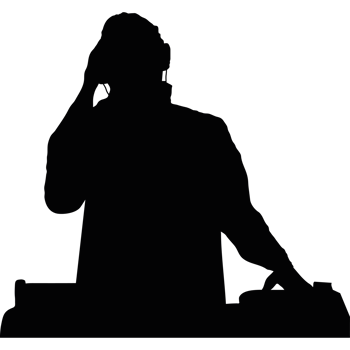 dj silhouette professional png