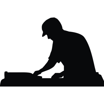 dj silhouette mixing png