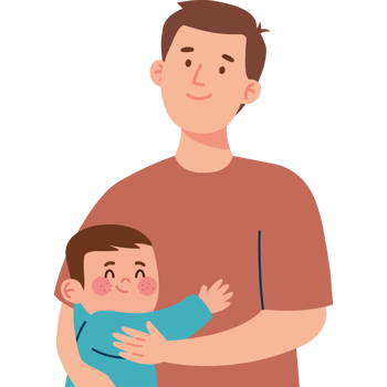 father and son cartoon png