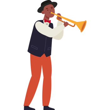 world jazz day trumpeter png