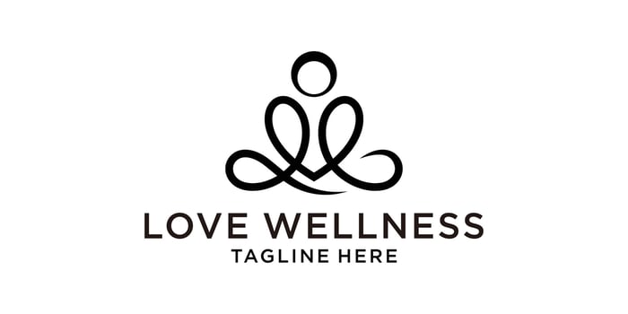 logo design love spa, mediation, yoga, logo design , icon, symbol, idea, creative. vector