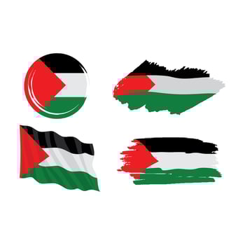 set paletisne national flag vector