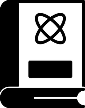 Atom Glyph Icon vector