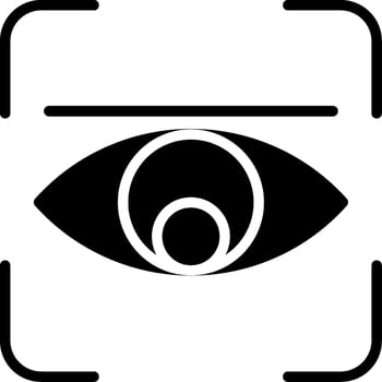 Retina Glyph Icon vector