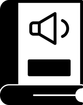 Sound Glyph Icon vector
