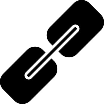 Hyperlink Glyph Icon vector