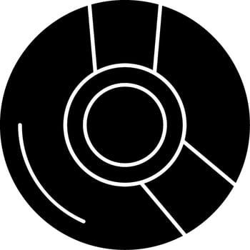 CD Glyph Icon vector