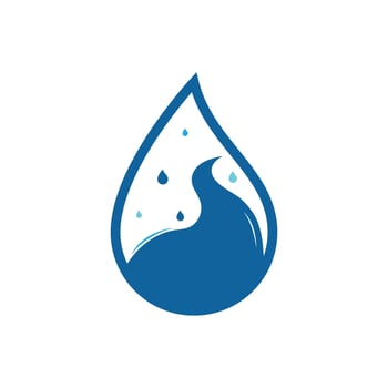 Irrigation logo design isolated template vector