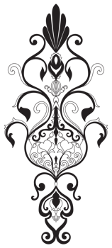 Carpet components. black stripes. rug Oriental ornament with floral motifs. Indian design element for henna tattoo, adult coloring book, greeting card, wedding invitation or spa beauty flyer. png