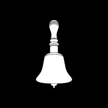 Silhouette of the Hand Ringing Bell, Flat Style, can use for Pictogram, Apps, Website, Logo, Art Illustration, of Graphic Design Element vector