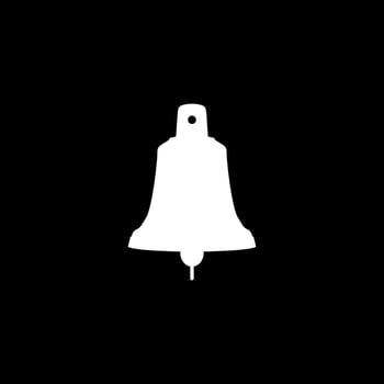 Silhouette of the Hand Ringing Bell, Flat Style, can use for Pictogram, Apps, Website, Logo, Art Illustration, etc vector