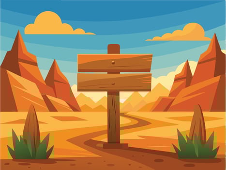 waypointer in mountain vector
