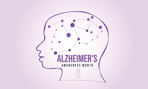 Alzheimer's awareness month. background, banner, card, poster, template. illustration. vector