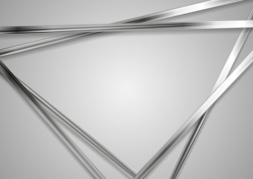 Abstract technology metallic triangles background vector