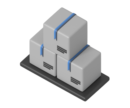 Logistics delivery box isometric style png
