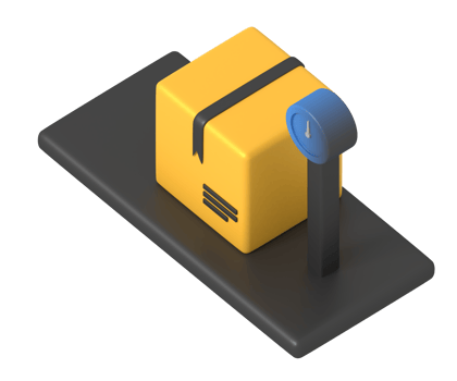 Weight scale box delivery isometric style png
