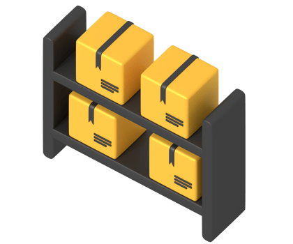Package storage box isometric style png