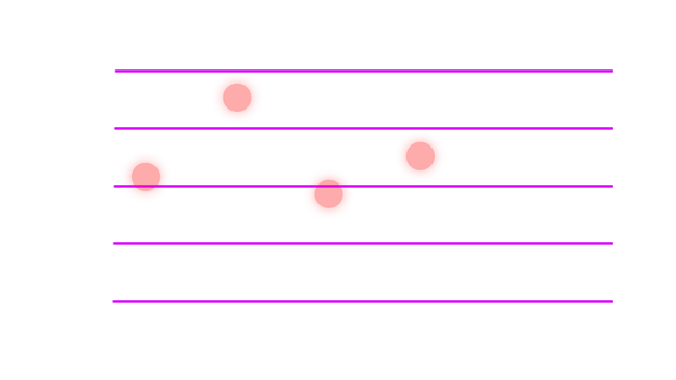 a line with dots on it, with a pink dot in the middle png