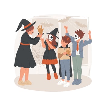 Costume contest isolated cartoon illustration. vector