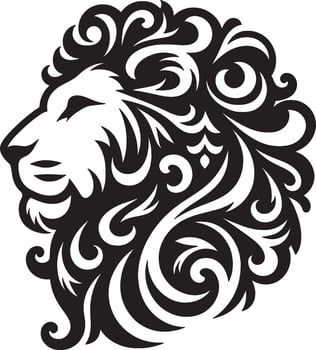 Majestic Calm The Lions Gaze vector