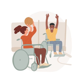 Basketball abstract concept illustration. vector