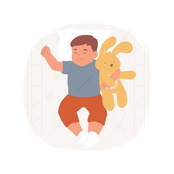 Favorite toy isolated cartoon illustration. vector