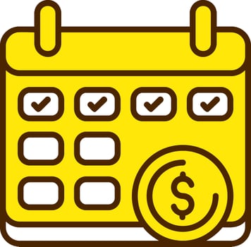 Paid Leave Icon Design vector
