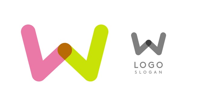 Soft rounded trendy logo, geometric colorful letter A with a modern tech feel, playful monogram design for corporate identity, creative branding, logotype template. logotype vector