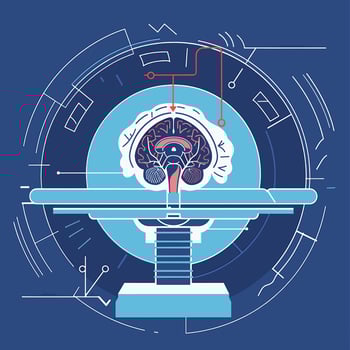 Brain MRI Scan vector