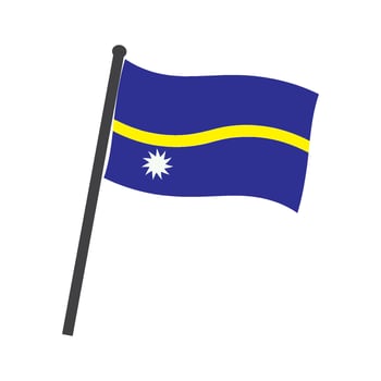 Nauru country flag vector