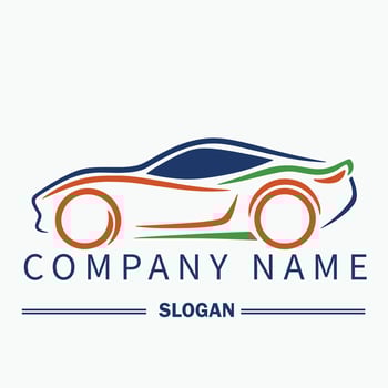 car logo rental car logos design modern and simple concept illustration, Famous Automotive emblem Car rental logo template design, vector