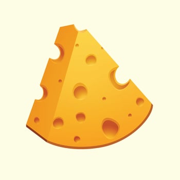 tasty yellow cheese illustration vector