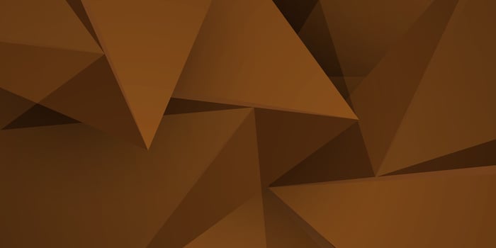 Abstract realistic prism brown triangle overlap background with shadow papercut pattern. Brown 3D background design. vector