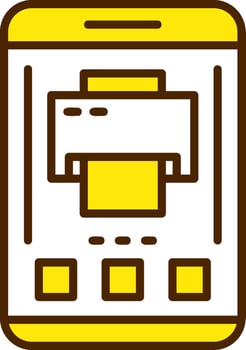Printer Icon Design Symbol vector
