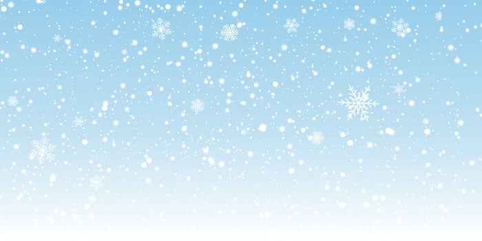 Snowy Christmas banner design vector