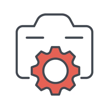 Photo Gear Icon Design vector