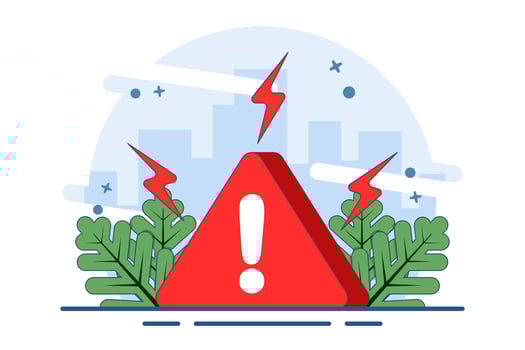 Warning signs and symbols concept, Danger and warning signs, Attention, System error, Website is temporarily unavailable, web is not working. warning and error, User warning page is not available. vector